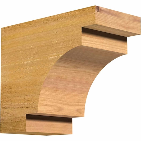 Ekena Millwork Mediterranean Rough Sawn Rafter Tail, Western Red Cedar, 6"W x 10"H x 12"L RFT06X10X12MED00RWR